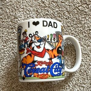 Kellogg's Cereal City USA Mug - I 🖤 DAD